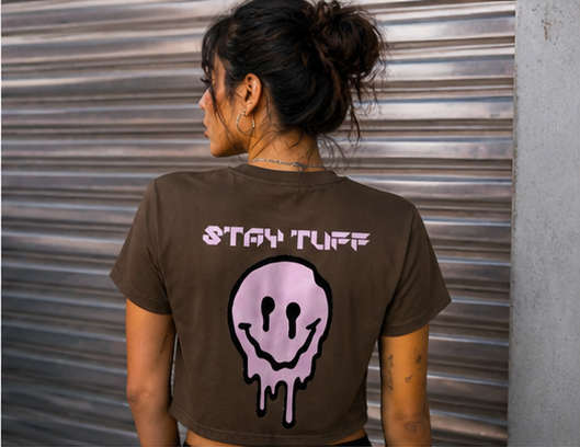‘Stay Tuff’ Brown Tee